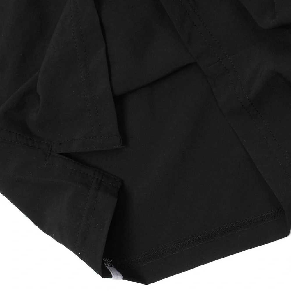 ADIDAS Run Shorts 7” Athletic Black & White Back Zip Pocket Size 2XL NEW